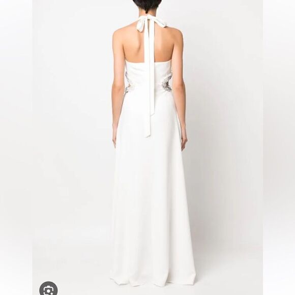 NWT Jonathan SIMKHAI Cut-Out Detailing Long Dress White Wedding Maxi Size 6 - Picture 6 of 16